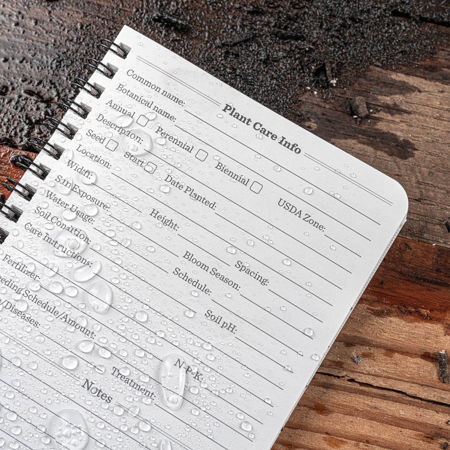 Weatherproof Garden Planner