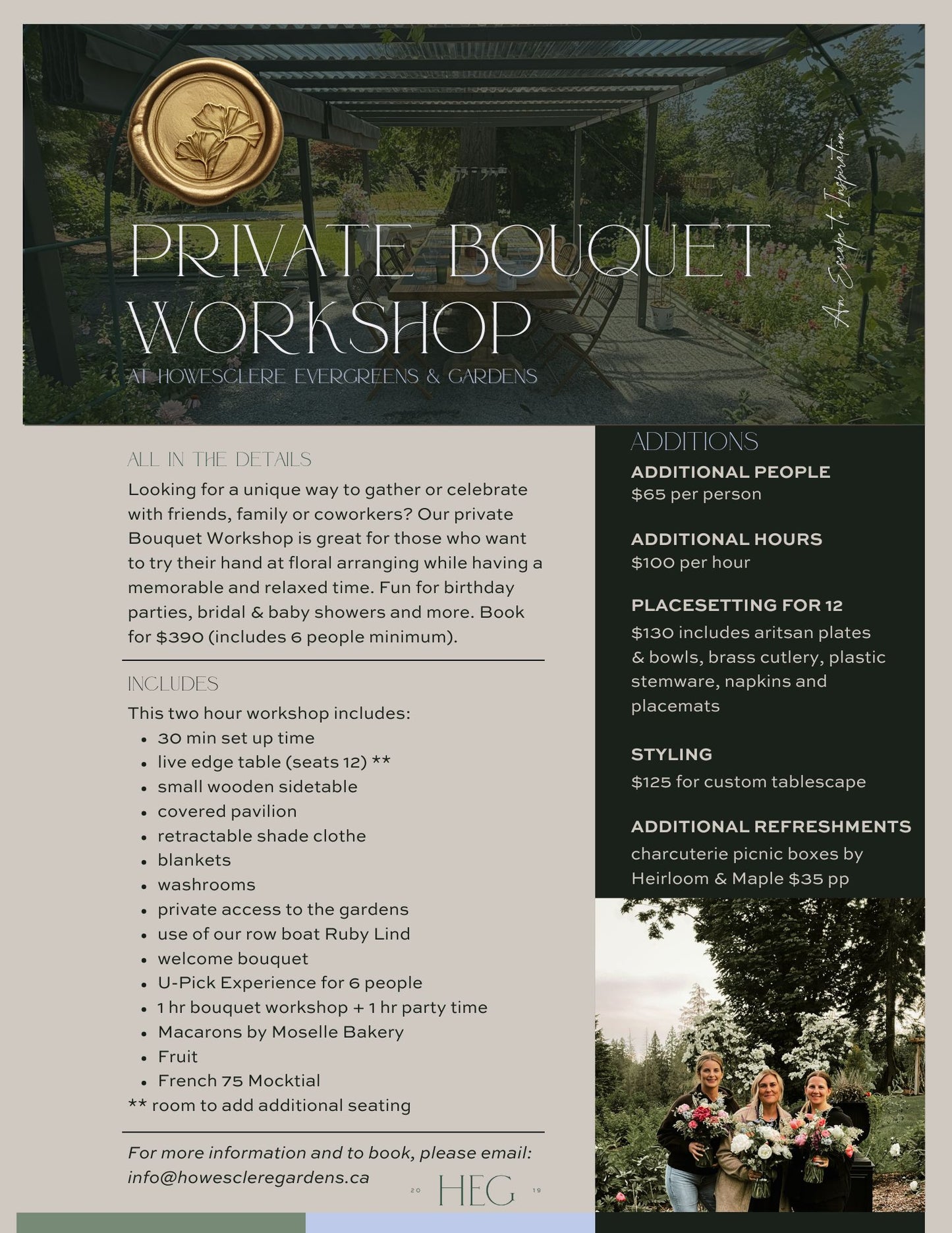 Private Bouquet Workshop
